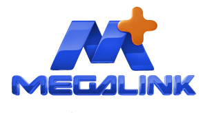 Logo Megalink Telecom - 20 anos